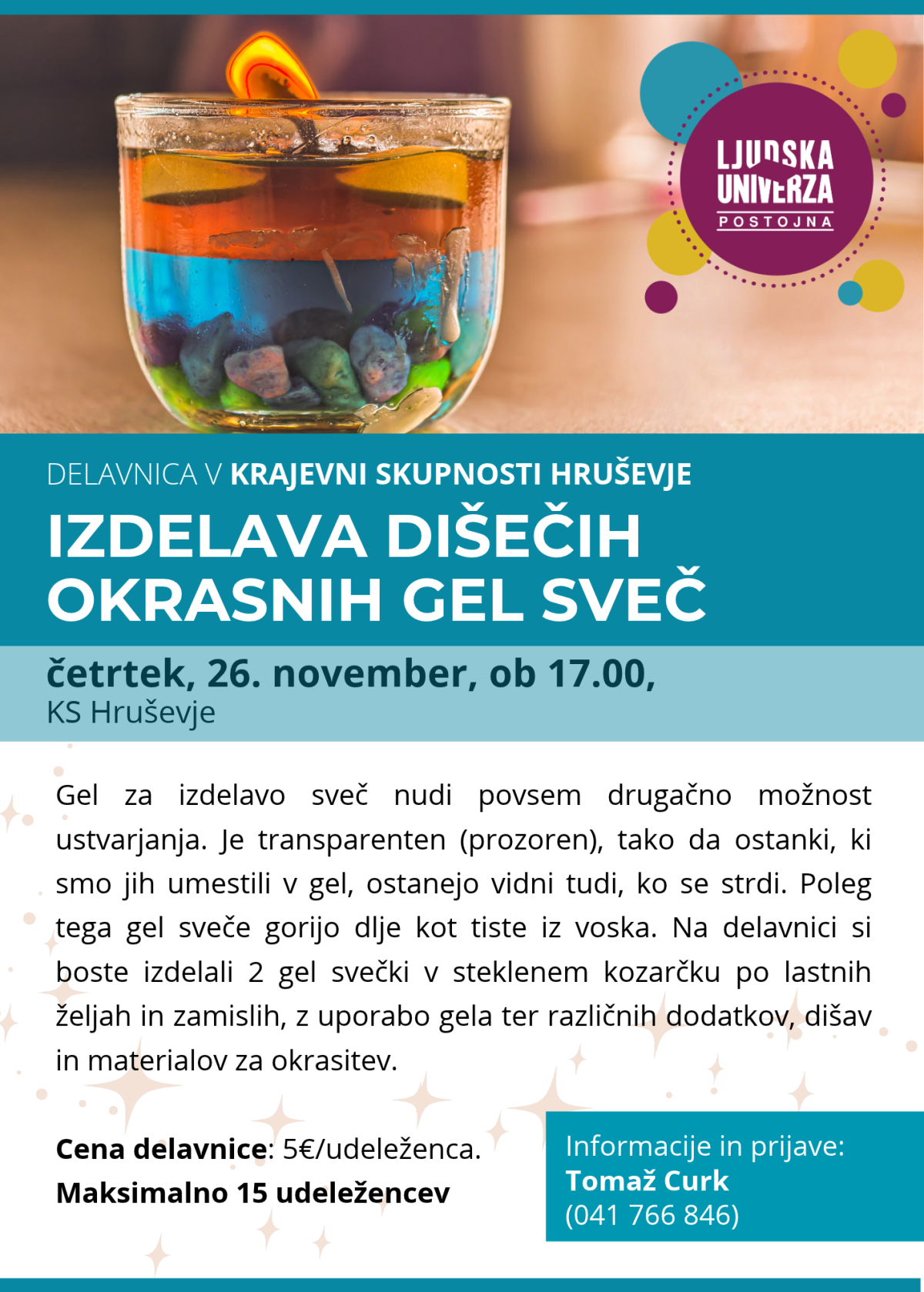 Gel sveče Hruševje
